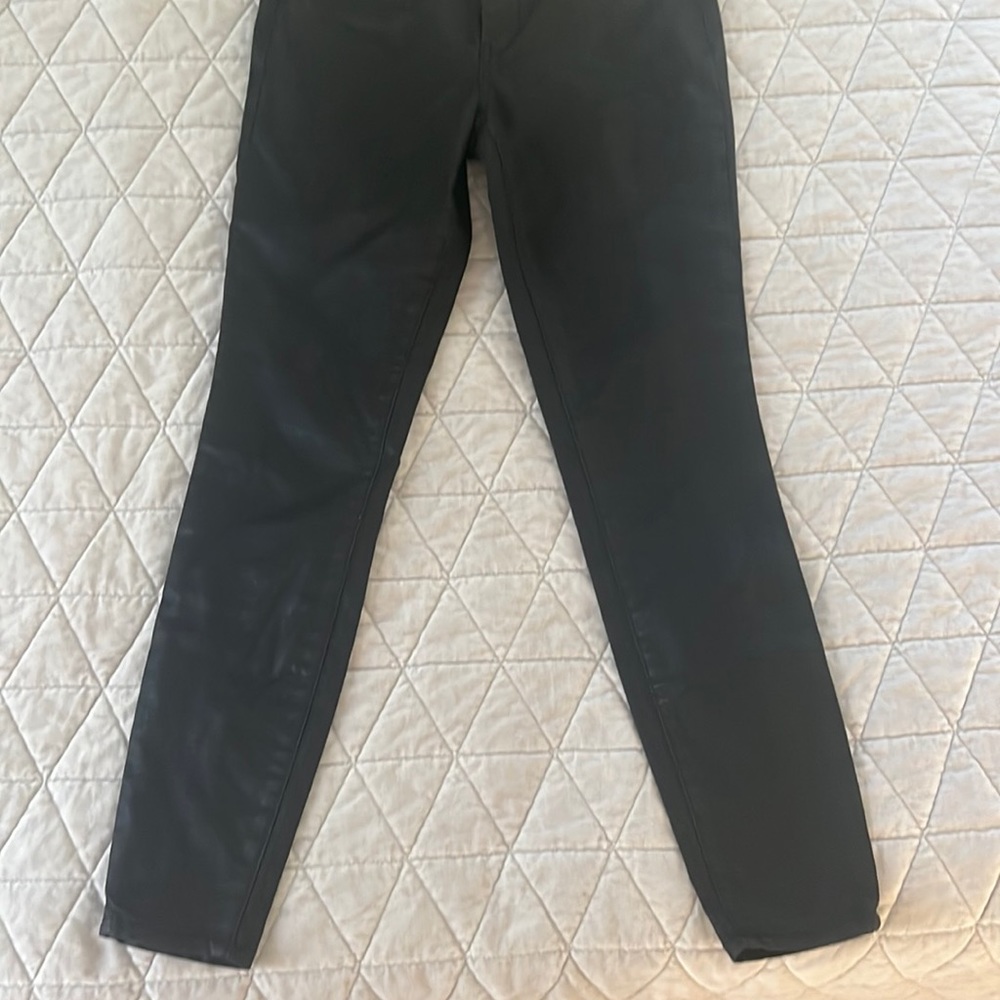 Faux leather pants